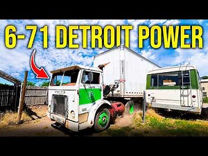 Junk Semi Pulling a Trailer? 6-71 Detroit powered with half baked repairs.