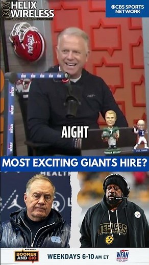 Boomer picks his most exciting Giants head coaching hire from Gio's list: