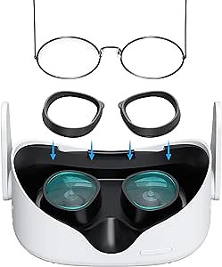 KIWI design Lens Protector Ring Compatible with Quest 2/Quest/Rift S Accessories, Glasses Spacer Anti-Scratch Ring Prevent Myopia Glasses and VR Lens from Scratching (NOT Compatible with Quest 3)