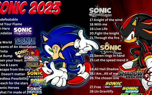 Top 索尼克 歌单 2023 - 2 hours of AWESOME Sonic Music - Sonic ost