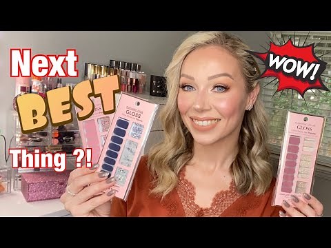 Dashing Diva Nail Sticker Strips Try-on Tutorial / Application and 7 days Wear Test