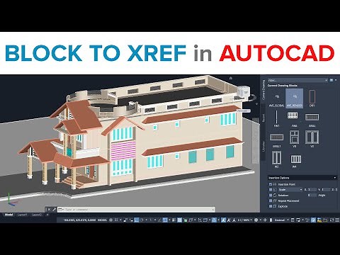 BLOCK TO XREF TOOL IN AUTOCAD | BLOCK TO XREF