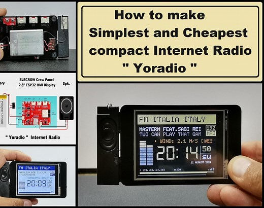 How to Make Simplest and Cheapest Compact Internet Radio - Yoradio