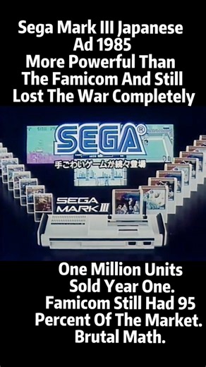 Sega Mark III Japanese Ad 1985 - More Powerful Than The Famicom And Still Lost The War Completely