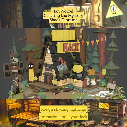 Excited to announce you can now watch Ian Worrel's creative process on IAMAG Master Classes and learn how he has created the Mystery Shack Diorama : https://itsartm.ag/3BnHdrO | IAMAG Master Classes