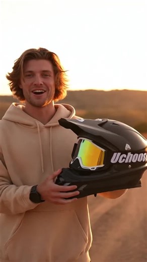 Motorcycle Off-Road Motocross Helmet with Detachable Visor, Lightweight Unisex Dirt Bike Racing Gear, Suitable for Mountain Rally Travel #automotivemusthaves #autoaccessories #vehicleaccessory #mountainbike #motogear #bikerhelmets #bicycles #detailingkit #motorcyclehoodie #motorcyclemarket