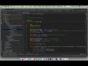 Java Coding Events 4.2 Creating A Persistent Model