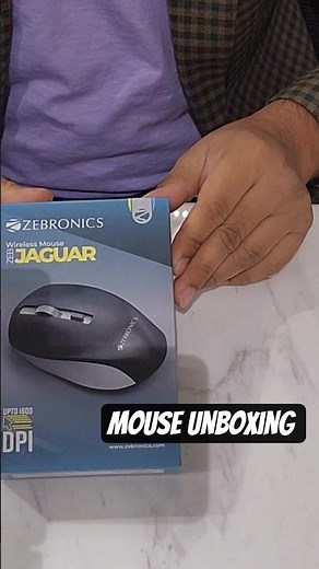 Mouse unboxing Zebronic Jaguar. mouse