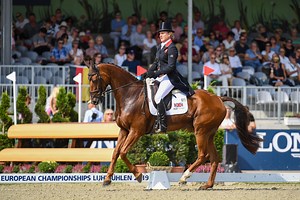 Tina Cook moves into fifth at European Eventing Championships: ‘He was sharp, but produced a solid test’