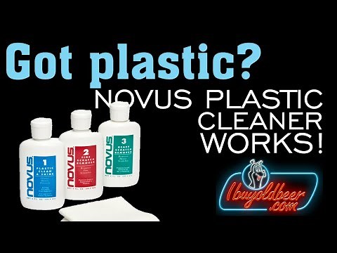 Plastic beer sign restoration-It's TIME to SHINE when you use NOVUS plastic polish! ibuyoldbeer.com