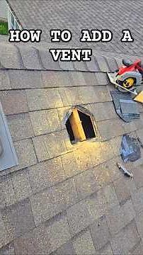 HOW TO | Add a Vent to Existing Roof #asmr #howto #roofing