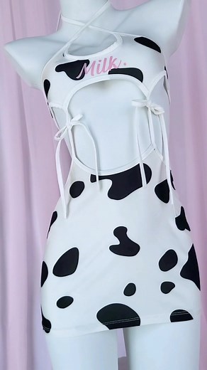 Kawaii Cow Cosplay Dress | Dripping in Milk