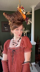 Just realized I never posted the cornucopia hair tutorial here- because I know so many want to recreate it 😌 is it not giving Thanksgiving @bridgertonnetflix ?? 😂 Just gearing up for the new season of hair inspo!! Dress is @linennaive Cornucopia stuffing from @michaelsstores | Scarlett O’Hair - Molly Katherine