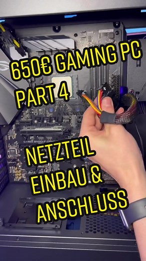 PC Build Anleitung: Netzteil Einbau & Funktionen