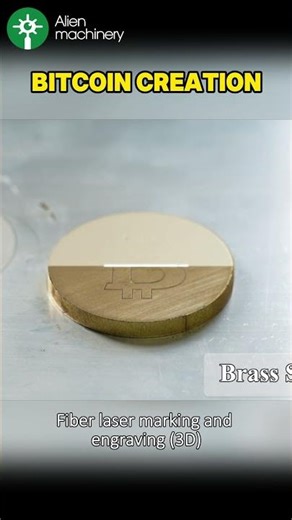 Bitcoin Deep Engraving: Fiber Laser Does It Perfect 🎯#shorts