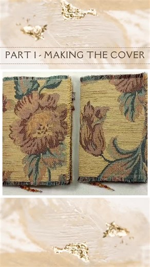 Cómo hacer una cubierta de diario de tela