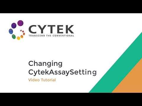 Changing CytekAssaySetting