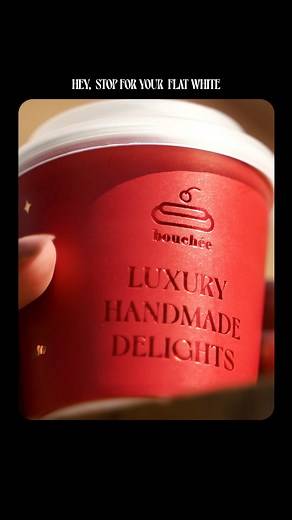 Introducing the new Bouchée cup. Perfect for your Flat White, perfect for the go. | Bouchée