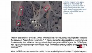 Dhaabbanni mit-mootummaa Ameerikaa dhimma mirga namoomaa hordoofuu The Sentry jedhamu “Mootummaan Ertiraa Waraana isaa cimsaa Itoophiyaan akka hin tasgabooyne taasisaa jira” jedhe. The Sentry gabaasa tibbana baaseen, “Ertiraan uggurri meeshaa waraanaa irra kaa'amee ture waggaa torbaan dura irraa kaafamuu hordofee, waraana ishee deebiiftee ijaaruu fi cimsuun olloota ishee keessattuu Itoophiyaa keessatti tasgabbiin akka hin uumamne taasisaa jirti'' jedhe. | Odaa Roobaa