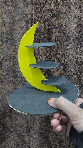 How to make paper cardboard wall decor eid special craft short video #eidmubarak #craft #shortvideo