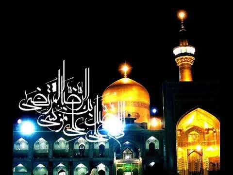 اذان مغرب به افق شهر مشهد مقدس( حرم مطهر امام علی ابن موسی الرضا علیه السلام)