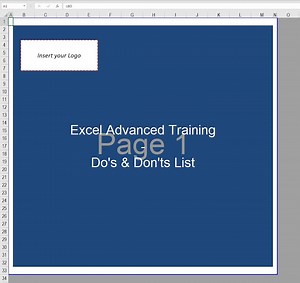 Excel Training | Do's & Don'ts - Etsy
