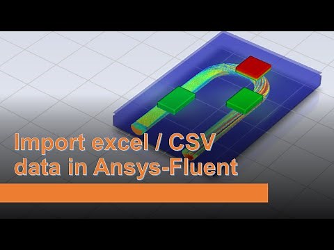 Import excel / CSV / text file time dependent data in fluent