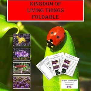 Science Notebook- Kingdoms of Living Things- Foldable