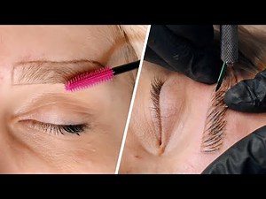 Eyebrows Microblading Transformation - Step By Step