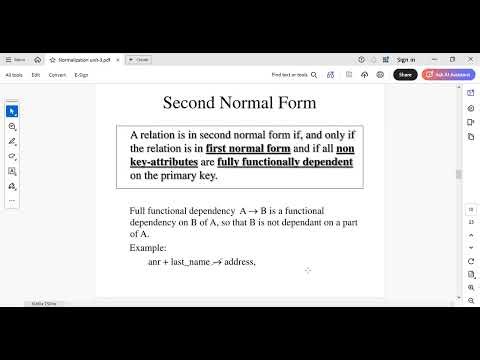 Normalization in Relational Databases, 1NF and 2NF