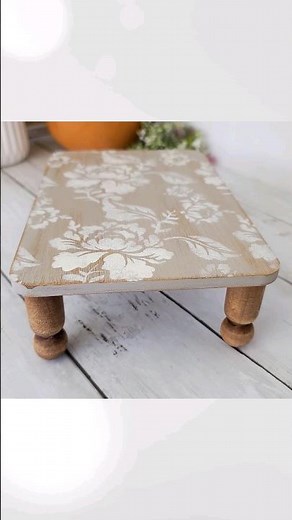 Transform Dollar Tree Bamboo Cutting Board into a Chic Riser