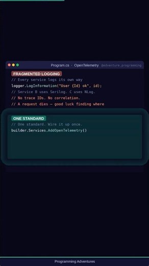 Why OpenTelemetry Is Replacing Custom Logging in Cloud-Native .NET #shorts