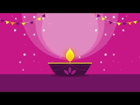 Diwali Diya Animation Loop | Festival of Lights | Happy Diwali Greetings | 4K