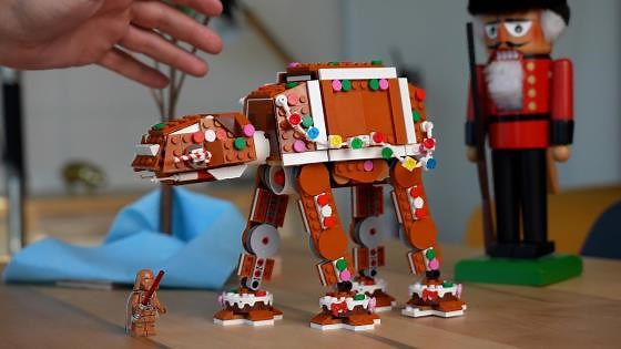 The icing is strong with this one - LEGO gingerbread AT-AT