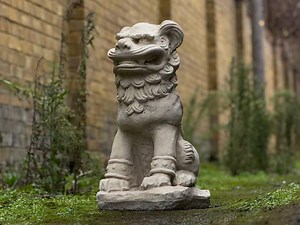 Large Concrete Guardian Lion Statue for Garden Traditional Chinese Foo Dog Sculpture Durable Cement Outdoor Ornament Stone Lion Decor Gift - Etsy