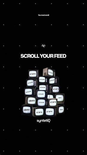 Scroll achieves operational singularity. Viewer and feed become identical. #foryoupage❤️❤️ #SyntetiQ #glitch #stare #fyp