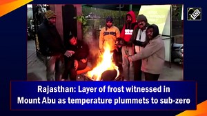 Layer of Frost Witnessed in Mount Abu as Temperature Plummets to Sub-zero