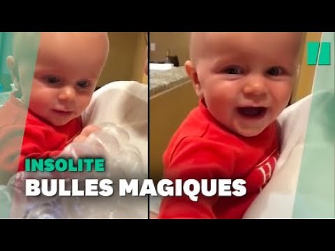 Le rire de ce bébé qui joue avec du papier bulle est communicatif