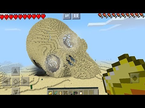 The BEST Seed Ever - Skull Island Seed in Minecraft Pocket Edition