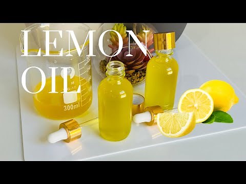 HOW TO MAKE LEMON OIL / HOMEMADE LEMON ESSENTIAL OIL FOR SKIN BRIGHTENING / DIY VITAMIN C OIL