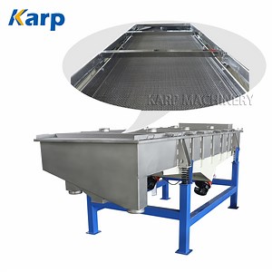 [Hot Item] Easy Maintenance Yogurt Fruits Cubes Linear Vibration Screen Freeze-Dried Food Sieving Machine