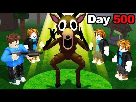 I Carried A NOOB ONLY TEAM To Day 500 In 99 Nights in the Forest!