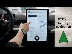 Using factory navigation in the Mustang Mach E