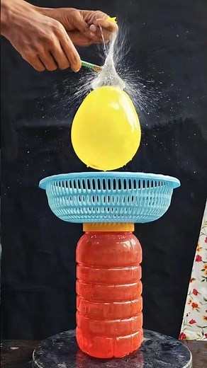 Water Balloon Basket Drop in Super Slow Motion | Amazing Splash #WaterBalloonDrop #SlowMotion