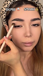 Dumb VS Smart #makeuptutorial #makeuphack #fyp | Anisavisage