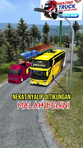 Nekat nyalip ditikungan lihat apa yang terjadi Bermain game Bus Simulator Indonesia Mod JB3 by Asxfm yt Faridh Madyawan Livery PO PUTERA UTAMA Aprilia Style by Blahbloh #bussid #bussimulatorindonesia #game #dramabussid #busmania | Bus Simulator Mania