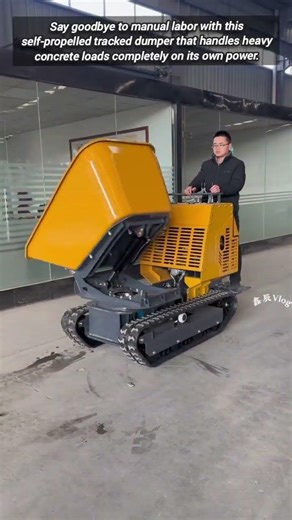 Modernized Self Propelled Tracked Dumpers Replace Traditional Manual Wheelbarrows