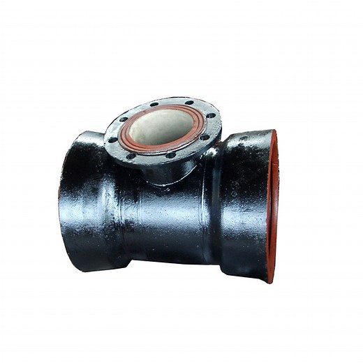 [Hot Item] ISO2531 Ductile Cast Iron Fittings Double Socket Level Invert Tee with Flange Branch