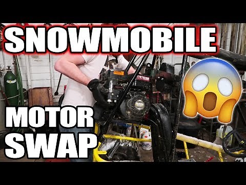Snowmobile Motor On a Go Kart!!