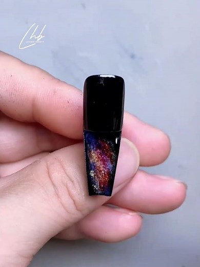 Magical Universe Nail Art Tutorial 🌌✨💅 | Cosmic Galaxy Nail Design | Luvher Beauty